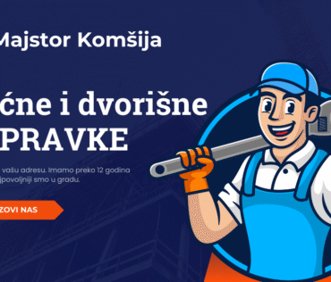 Majstor Komšrija Betoniranje staza, terasa i temelja za šupe Popravke vrata i prozora popravke boleč leštane Silikoniranje kuhinja i kupatila Sitne električarske intervencije Montaža veš mašina, bojlera i sudomašina